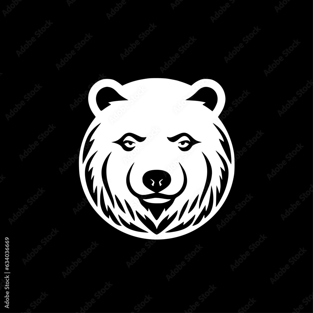 Bear - Minimalist and Flat Logo - Vector illustration Bear - Minimalist and Flat Logo - Vector illustration