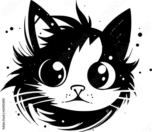 Cat - High Quality Vector Logo - Vector illustration ideal for T-shirt graphic