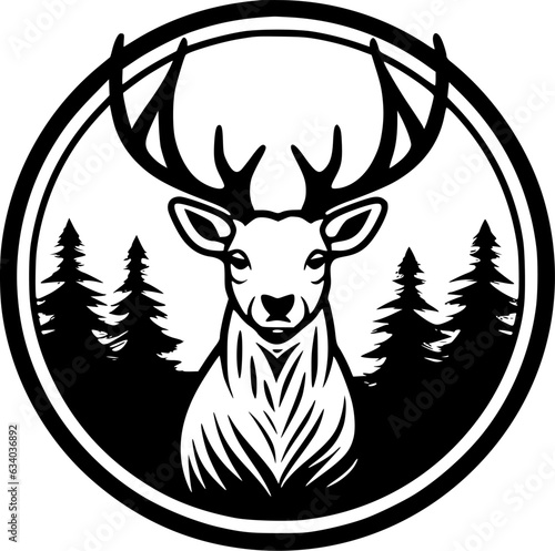 Dear | Black and White Vector illustration