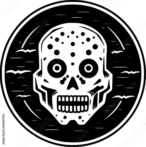 Horror - Minimalist and Flat Logo - Vector illustration