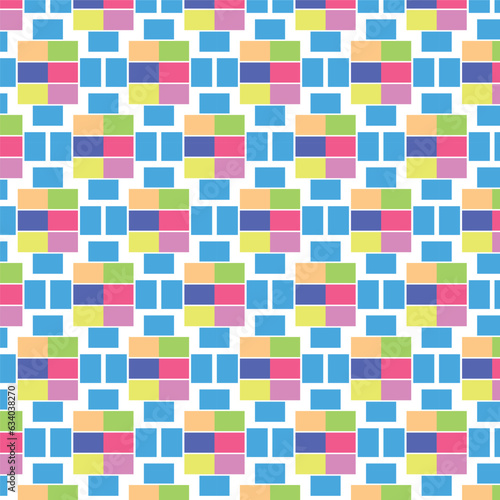 Abstract illustration background, pattern colorful squares