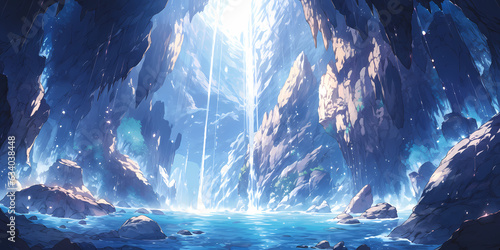 TRPGやゲームの背景として使える洞窟 © design ASTRAL