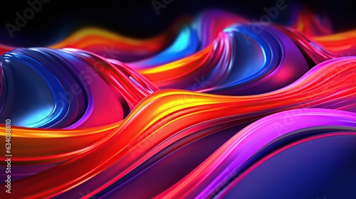 Neon abstract background colorfull design generative ai