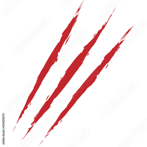 animal wild claw scratch glyph illustration