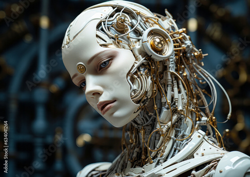 Futuristic female android/robot