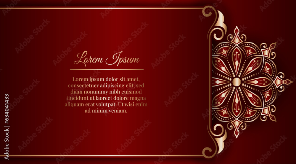 luxury background with golden mandala ornament luxury background with golden mandala ornament