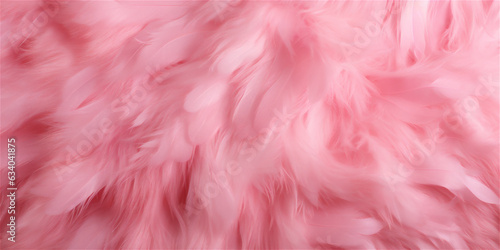 Pastel pink textured feather background, ai generated 