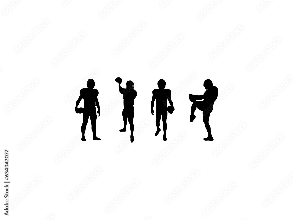 American football player silhouette