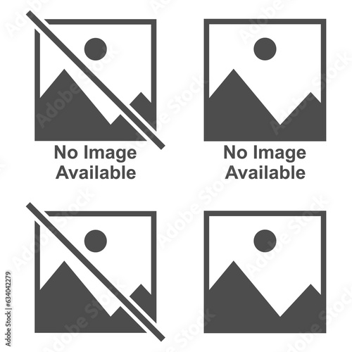 Set of No image vector symbol, missing available icon. No gallery for this moment placeholder