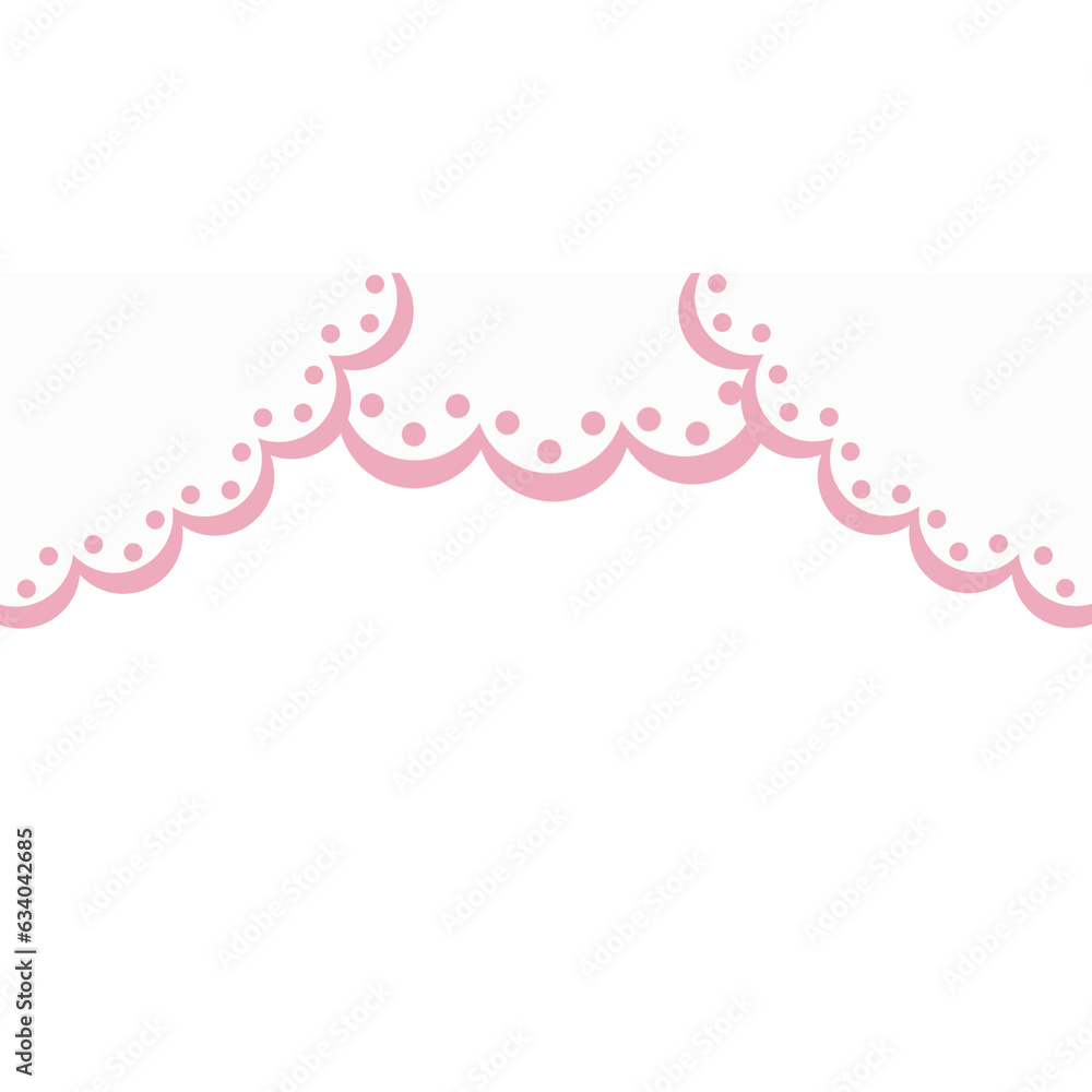Bows border illustration for decorative Bows border illustration for decorative
