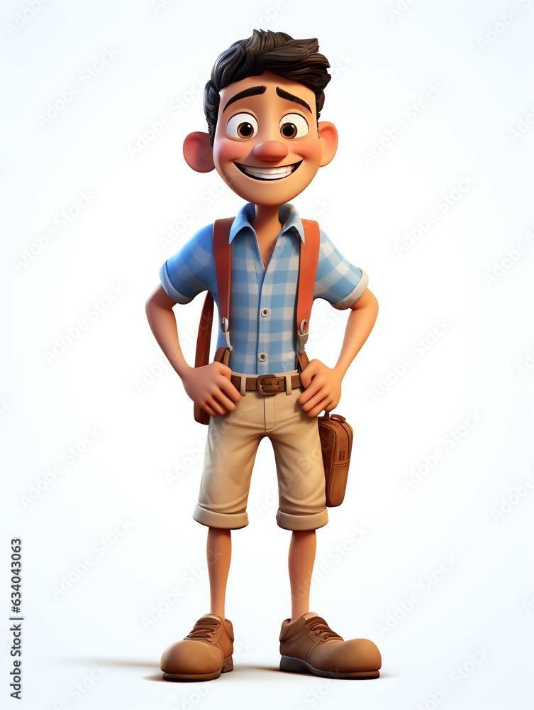 3D character back to school 3D character back to school