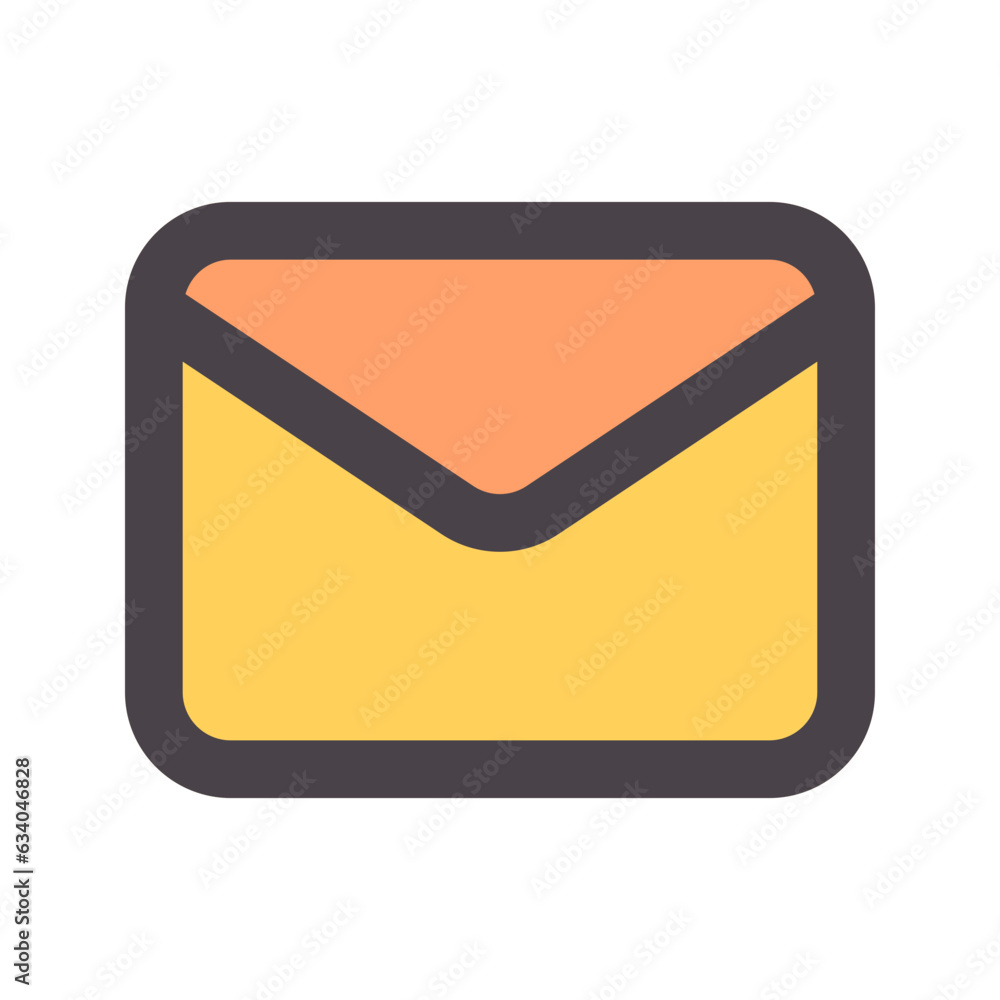 message flat line icon message flat line icon