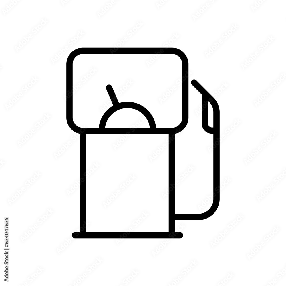 Gas Station outline vector icon isolated on white background. Gas Station line icon for web, mobile and ui designe Gas Station outline vector icon isolated on white background. Gas Station line icon for web, mobile and ui designe