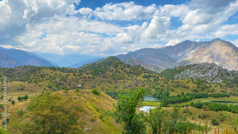 Sary Chelek State Biosphere Reserve. Beautiful mountain summer landscape. Specially protected natural territory of Kyrgyzstan. Sary Chelek State Biosphere Reserve. Beautiful mountain summer landscape. Specially protected natural territory of Kyrgyzstan.