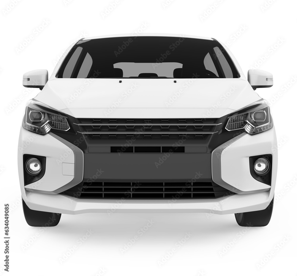 Naklejka premium Car Hatchback Isolated