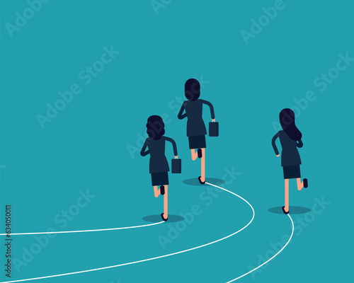 Business competition environment. Competitive advantage concept, Vector illustration in cartoon style