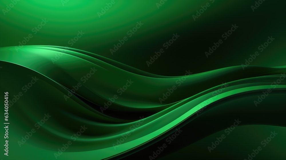 3D Green Waves Background. 3D Abstract High Tech Background 3D Green Waves Background. 3D Abstract High Tech Background