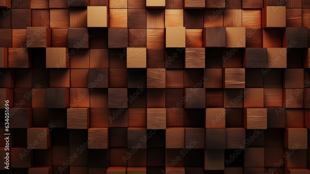 Brown Cubes Wall Background Brown Cubes Wall Background