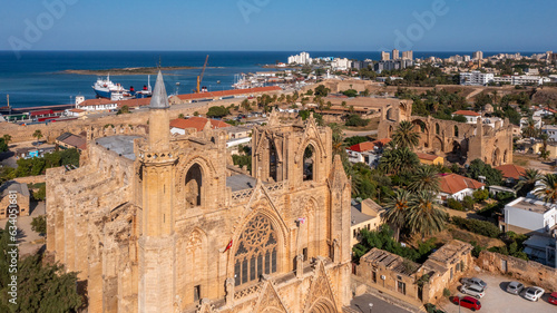 Cyprus - The amazing Lala Mustafa Pasha Mosque, originally known as the Cathedral of Saint Nicholas  is the largest medieval building in Famagusta