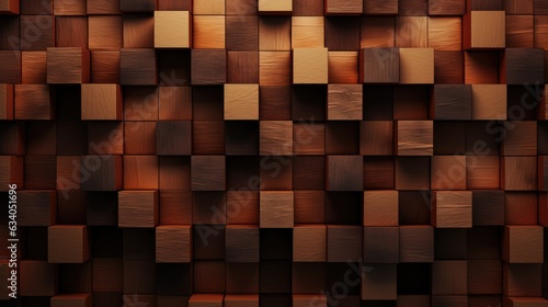 Brown Cubes Wall Background