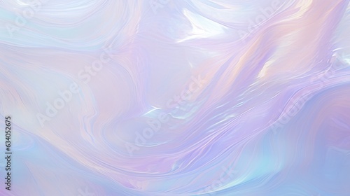 Iridescent pastel abstract background with flowing lines.