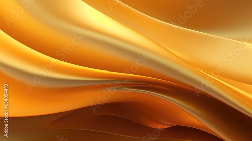  Golden Silk Waves Background