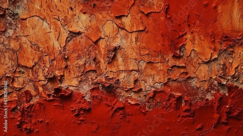Beautiful Abstract Grunge Decorative Dark Red Stucco Wall Background.. Generative AI