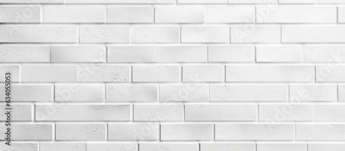 White brick wall texture in abstract pattern for web banner design