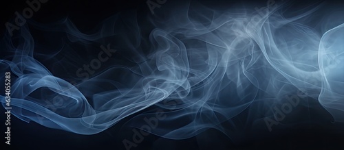 Foggy natural pattern on black background resembling abstract smoke