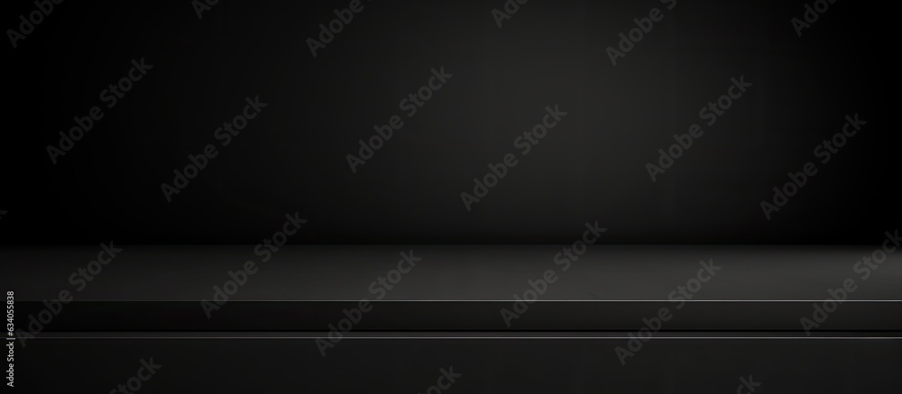 Solid black background for studio room or website template Solid black background for studio room or website template