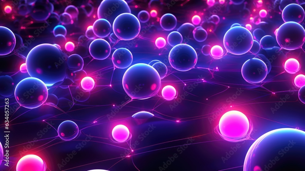 Neon Balls Background Neon Balls Background