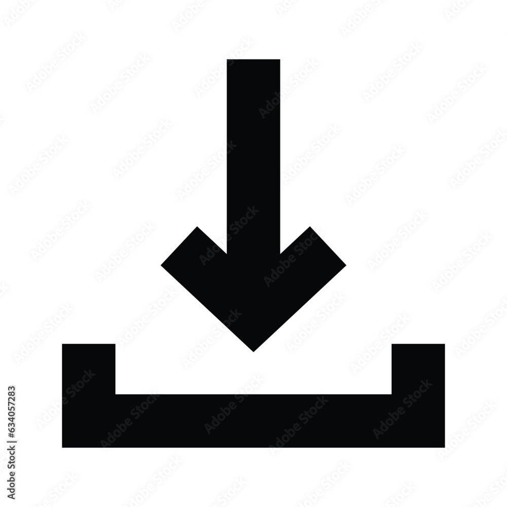 Download Icon, Download Button, Download Symbol For Mobile Application And Website, User Interface Icon Design Element Vector Illustration Download Icon, Download Button, Download Symbol For Mobile Application And Website, User Interface Icon Design Element Vector Illustration