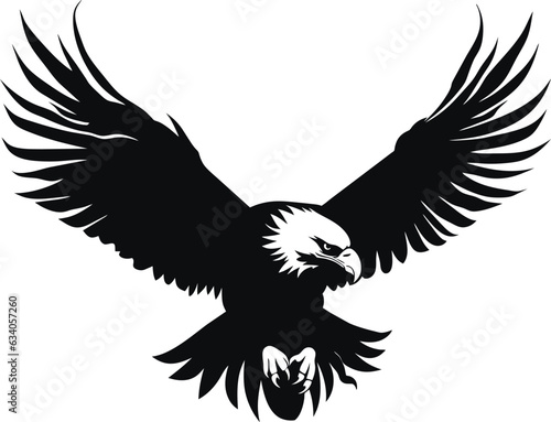 eagle illustration symbol. eagle silhouette