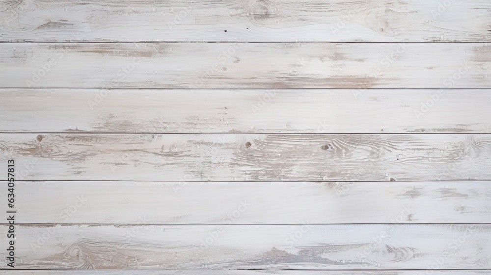 Weathered, whitewashed coastal wooden plank texture.  - obrazy, fototapety, plakaty 