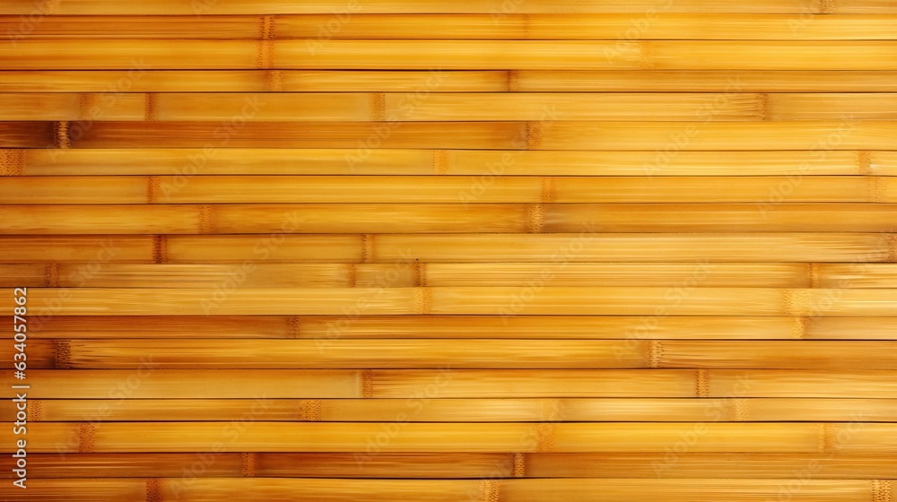 Bamboo textured background with a smooth grain pattern in a warm golden, yellow hue. Bamboo textured background with a smooth grain pattern in a warm golden, yellow hue.