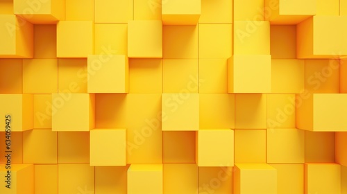 Yellow Cubes Wall Background