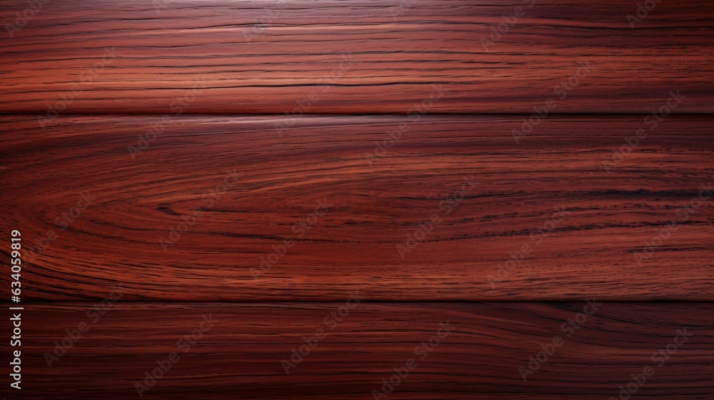 Naklejka premium Polished mahogany wooden texture background. 