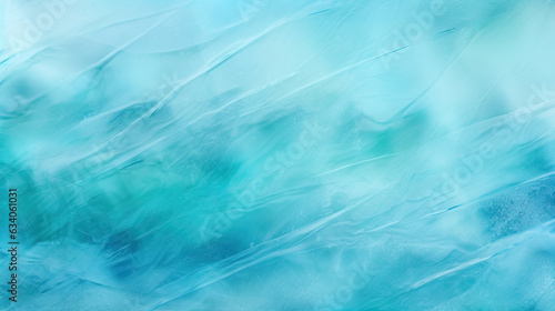 Abstract aquamarine ice background.