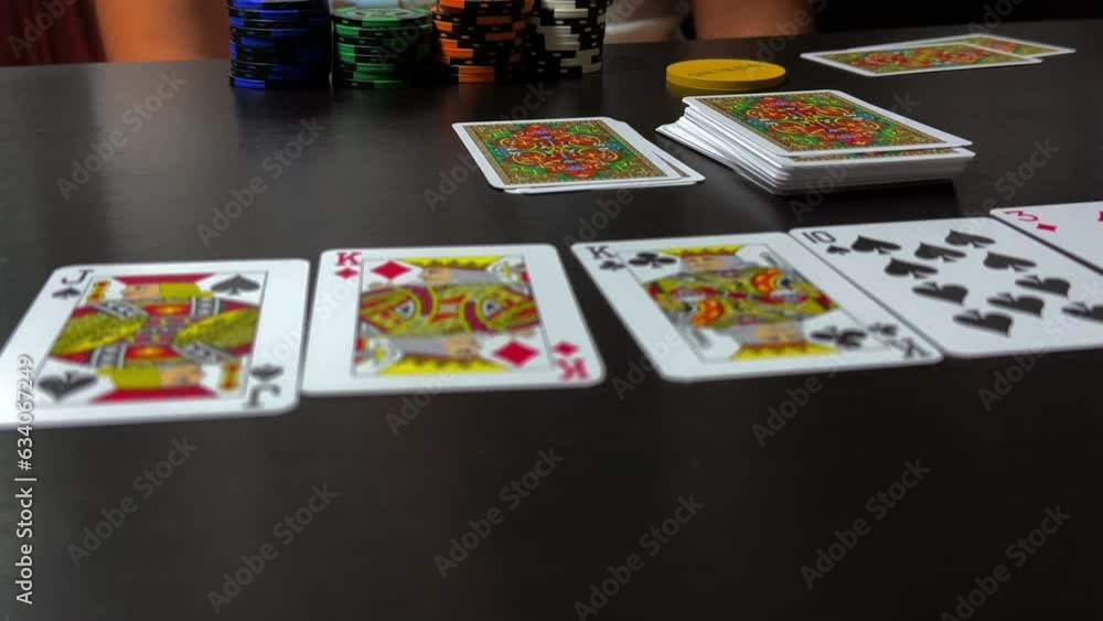 hands laying out cards in poker. High quality 4k footage hands laying out cards in poker. High quality 4k footage