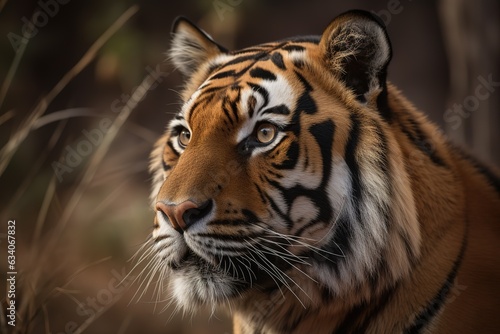 Portrait of a Sumatran Tiger © abstract Art