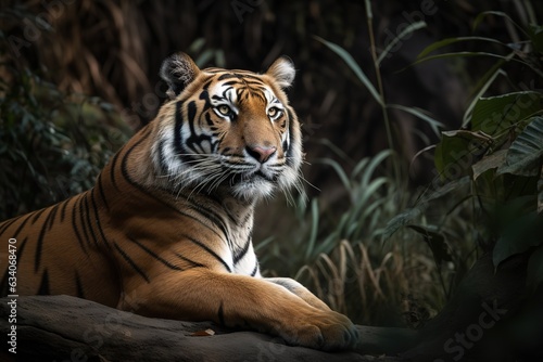 Bengal tiger (Panthera tigris) tigress "Arrowhead" walking. Ranthambhore, India