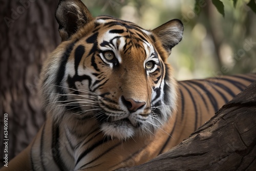 Portrait of Indochinese tiger