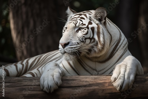 Siberian tiger (Panthera tigris tigris). Captive.