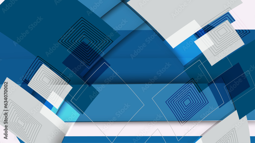 Abstract deep blue and white background - obrazy, fototapety, plakaty 