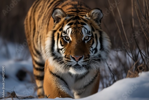 siberia,tiger,lying,outdoors,wildlife,winter,day,mammalia,portrait