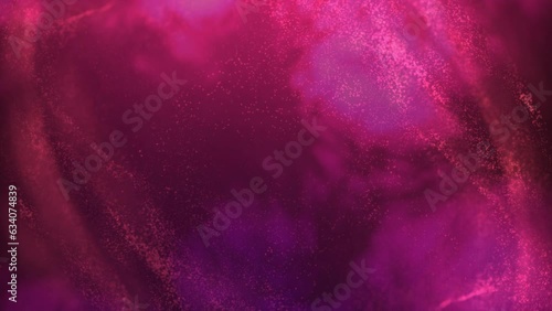 Slow motion crimson holographic neon partical lights flowing wawy abstract background loopable, seamless animation.