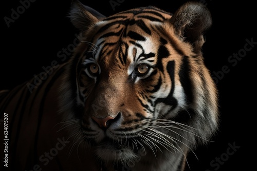 Photo male bengal tiger in the dark © abstract Art