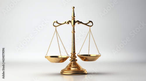 Judge gavel with white background