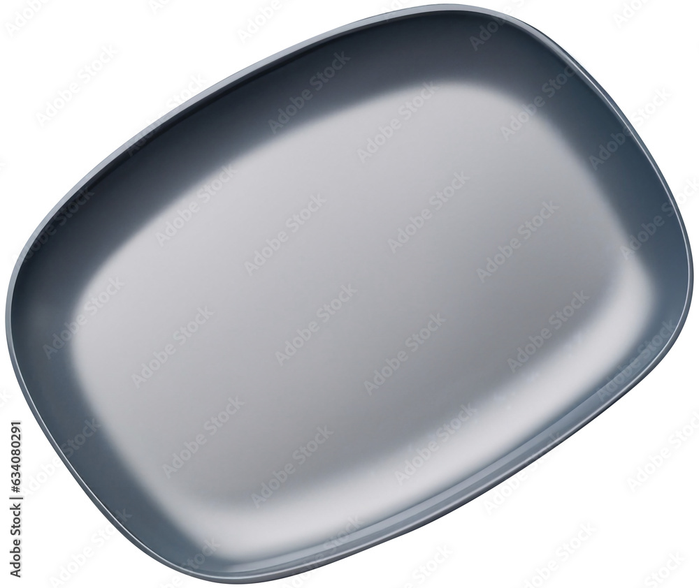 Top view of empty tray isolated on background. Top view of empty tray isolated on background.