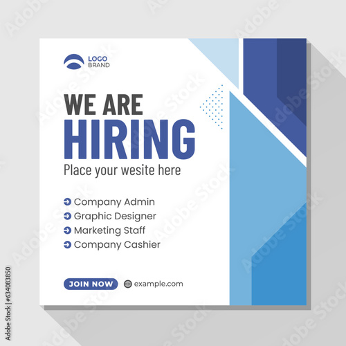 We are hiring social media post template